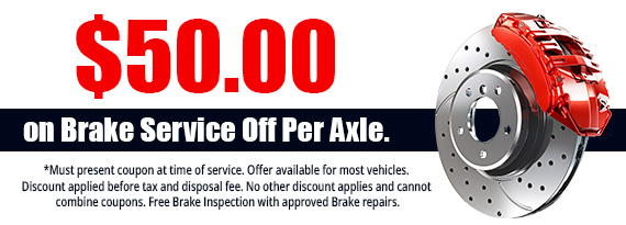Brake Service 50 per axle